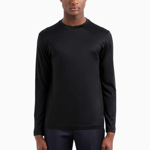 Emporio Armani T-shirt T-shirt Uomo basic manica lunga Nero A24 - EMPORIO ARMANI8N1TE91JUVZ - 0999 - S - Francavilla Moda